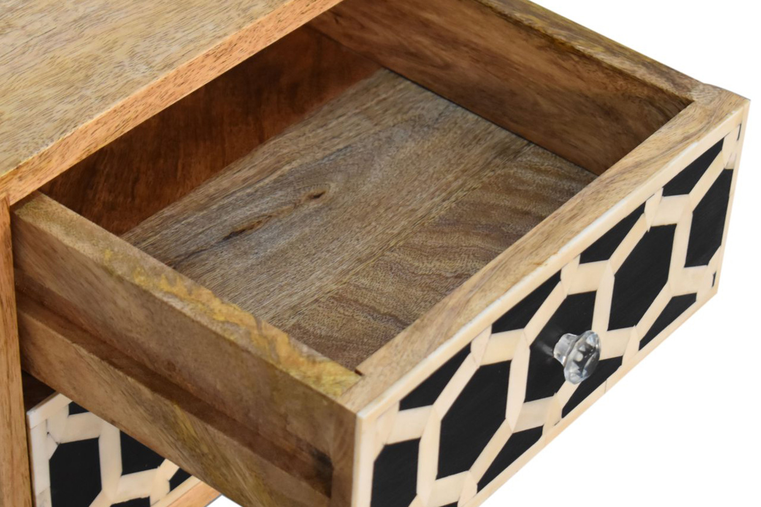 Artisan Bone Inlay Mini Bedside - 2 Drawers