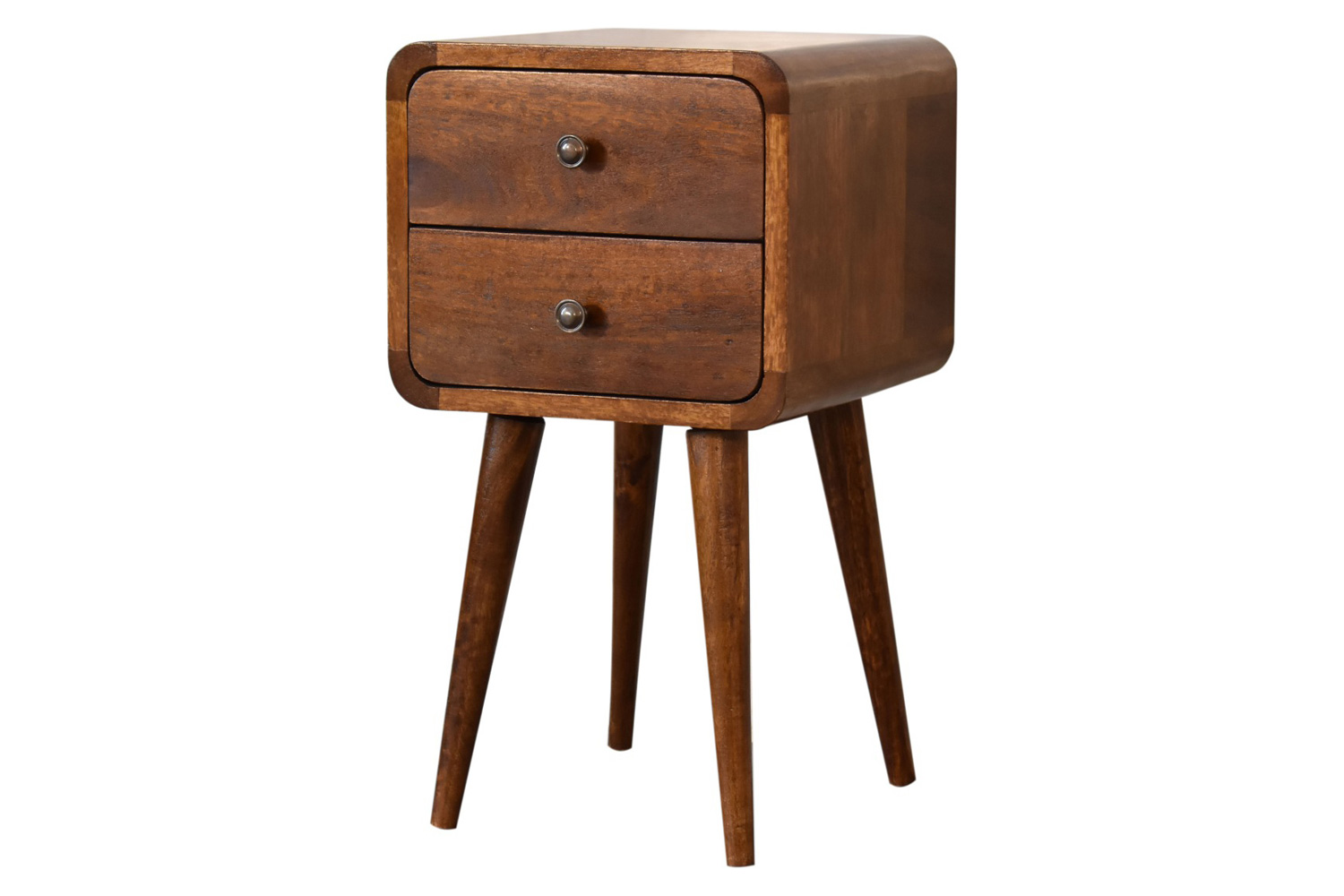 Artisan Curved Mini Bedside - Chestnut