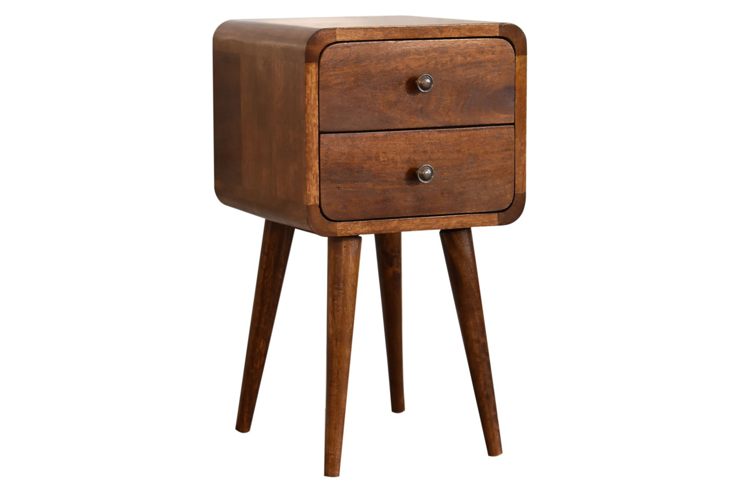 Artisan Curved Mini Bedside - Chestnut