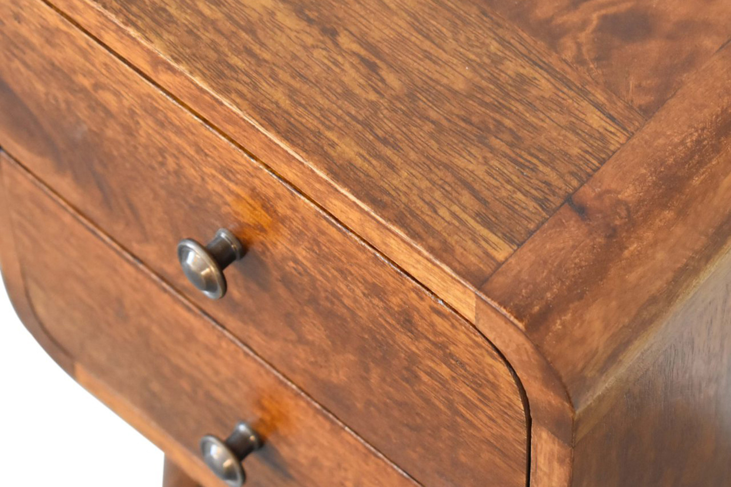 Artisan Curved Mini Bedside - Chestnut