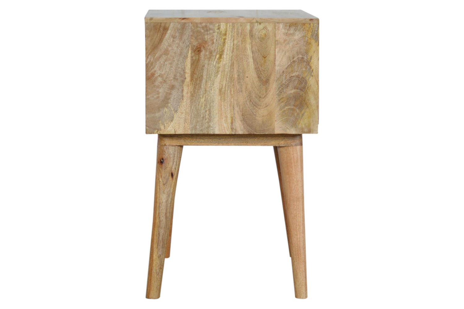 Artisan Bedside Table with Open Slot - White