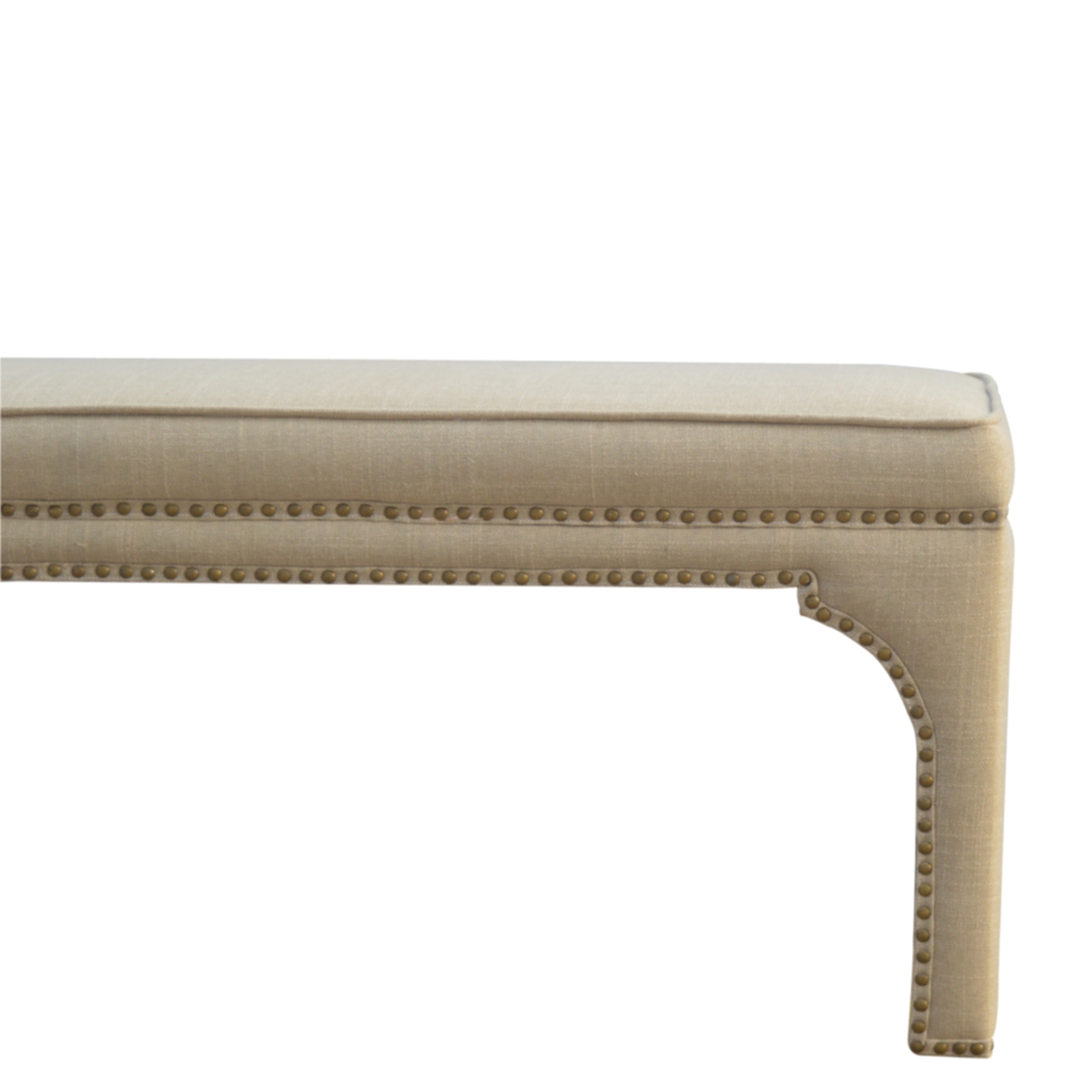 Artisan - Occasional Bench in Mud, Linen