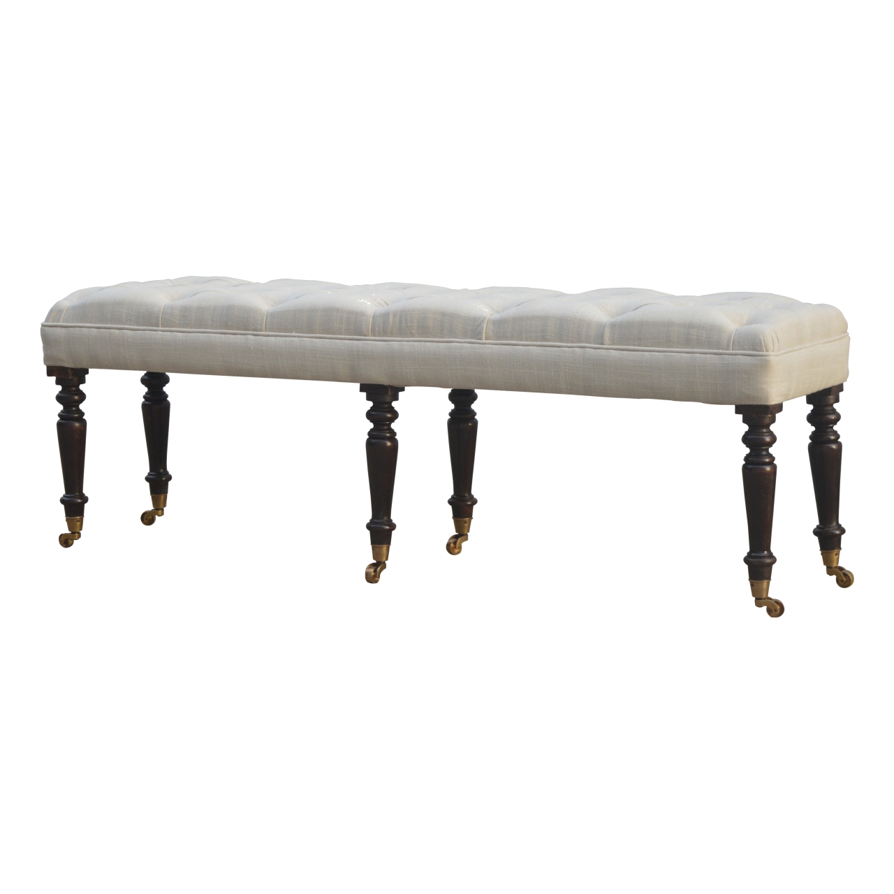 Artisan - Hallway Castor Bench in Mango Wood