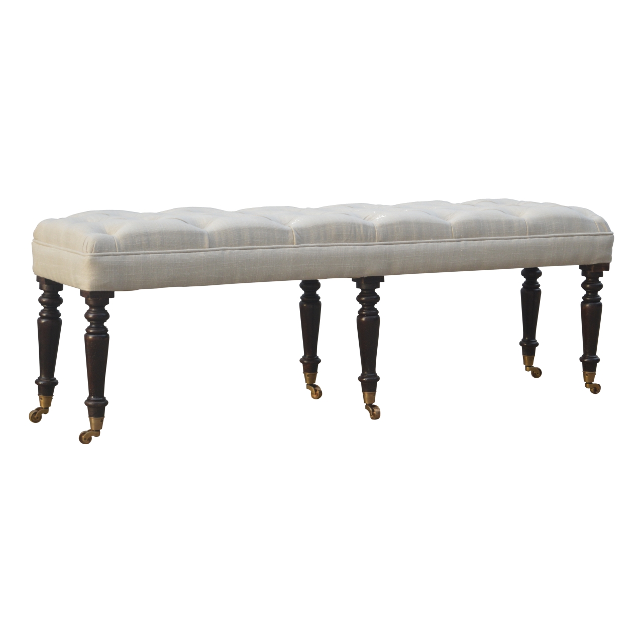 Artisan - Hallway Castor Bench in Mango Wood