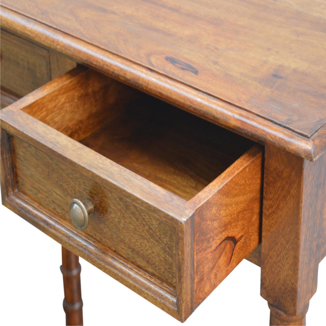 Artisan - Hallway Console Table with 4 Drawers in Light Walnut