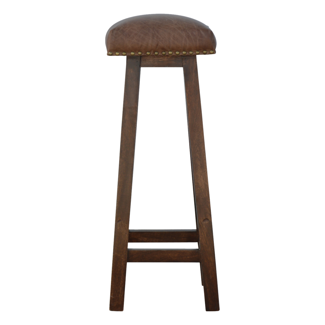 Artisan - Buffalo Bar Stool in Brass, Leather