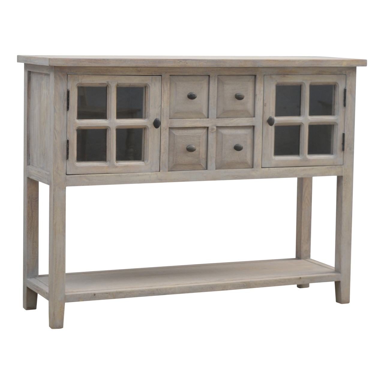 Artisan - Glazed Console with 2 Door and 4 Drawer