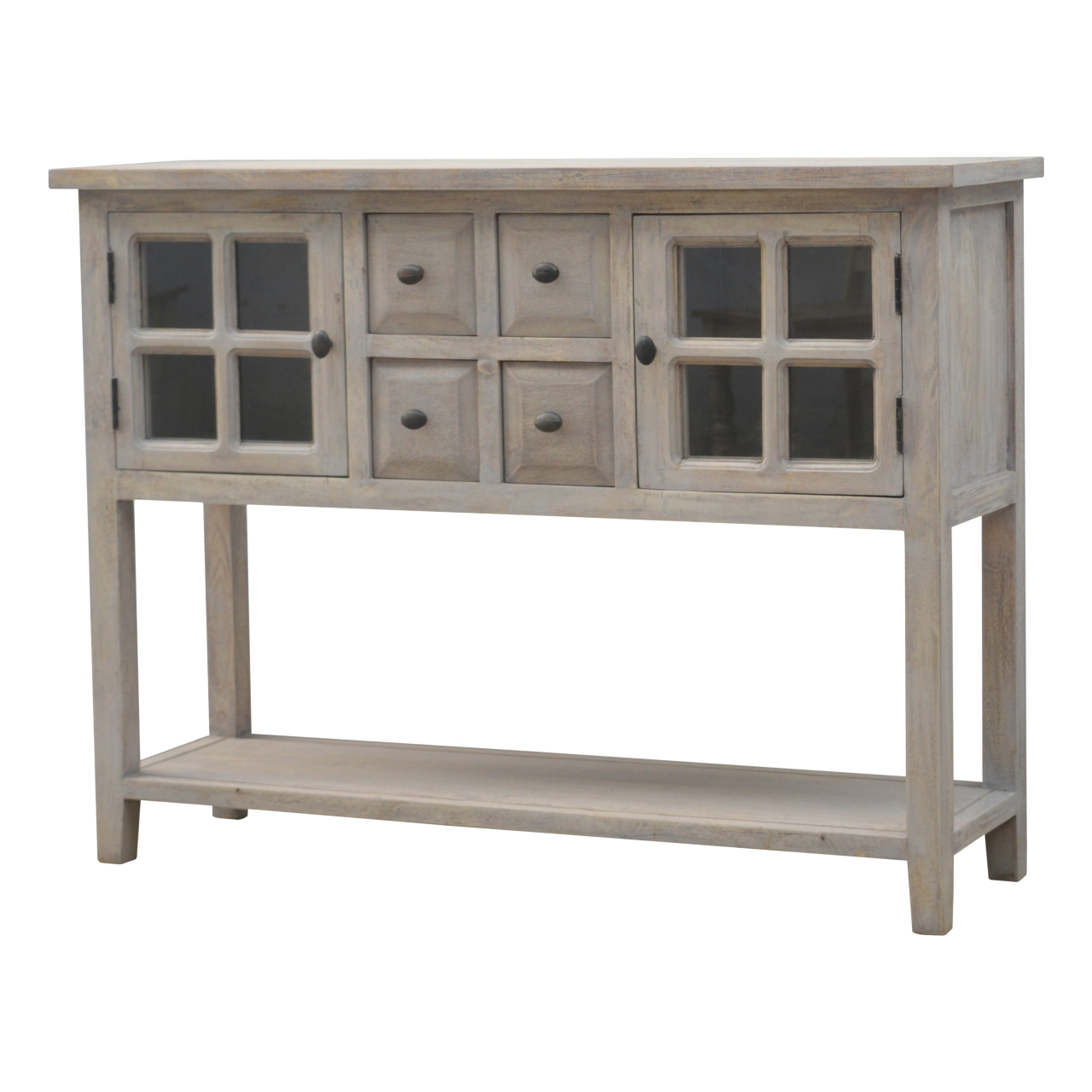 Artisan - Glazed Console with 2 Door and 4 Drawer