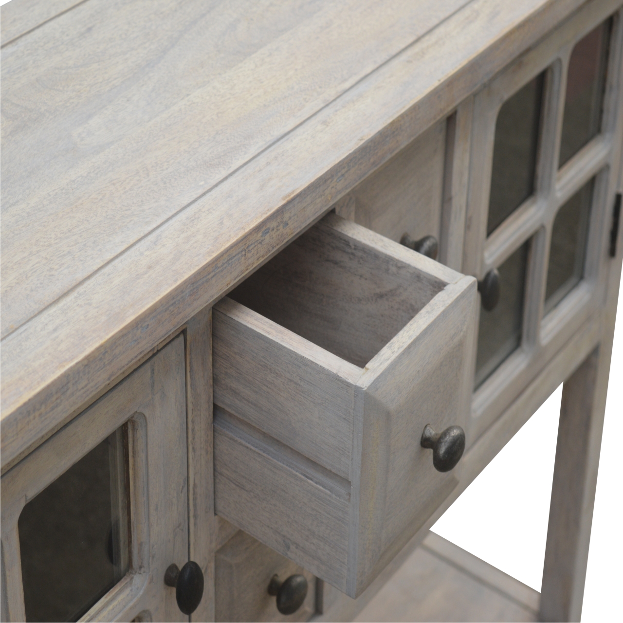 Artisan - Glazed Console with 2 Door and 4 Drawer