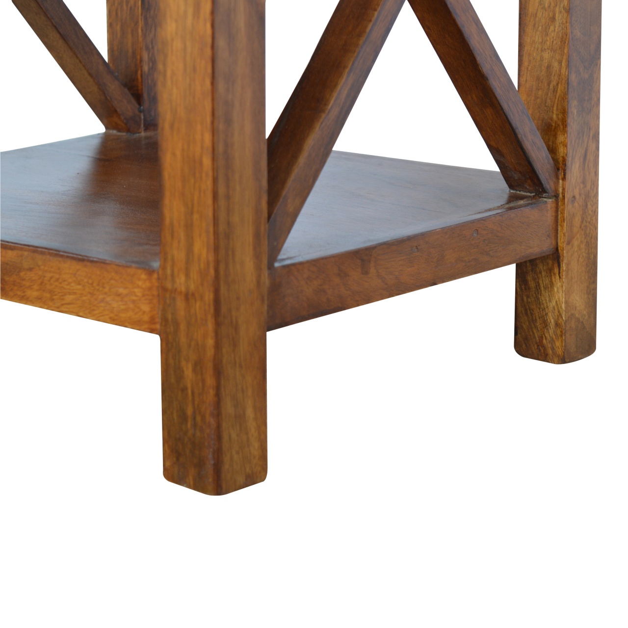 Artisan - Solid Criss-Cross End Table in Wood