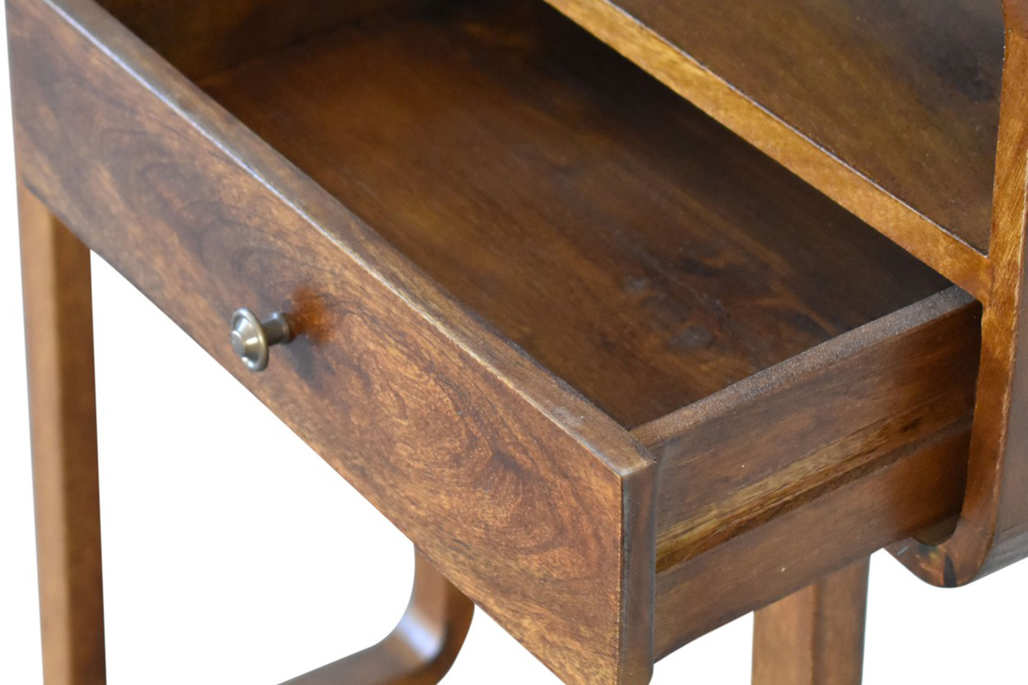 Artisan - U-Curved Console Table in Chestnut