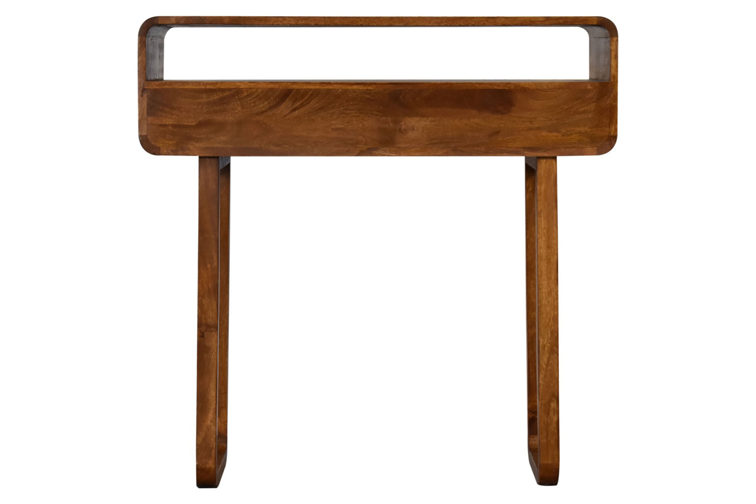 Artisan - U-Curved Console Table in Chestnut