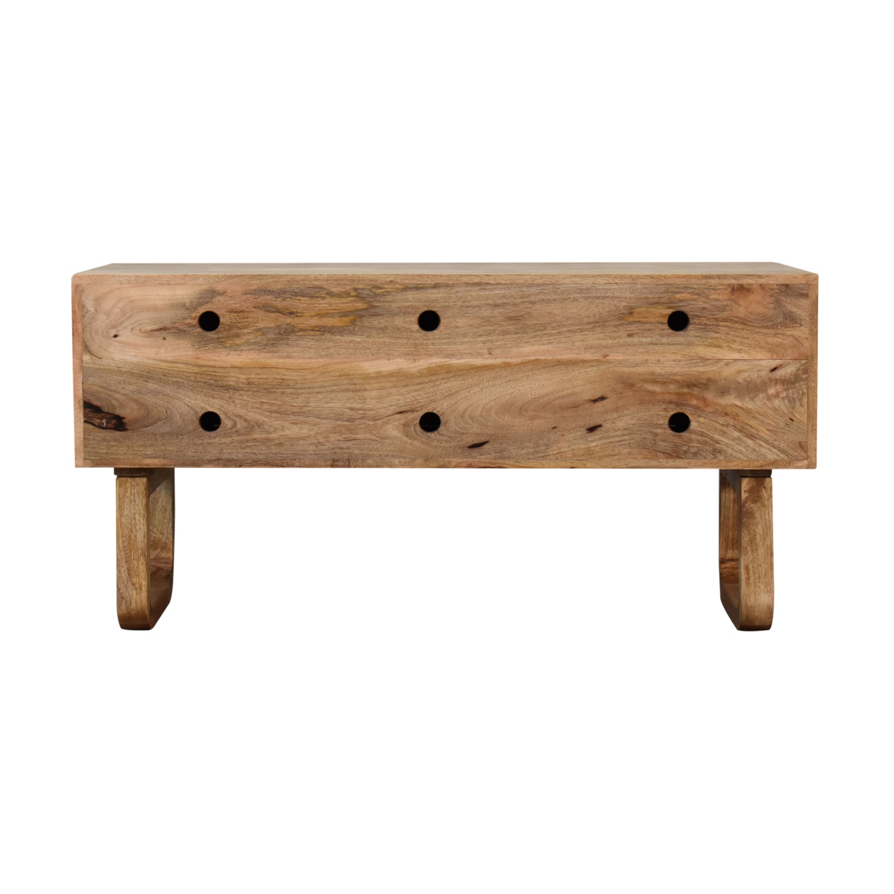 Artisan - U-Pineapple Bench in Oak-Ish