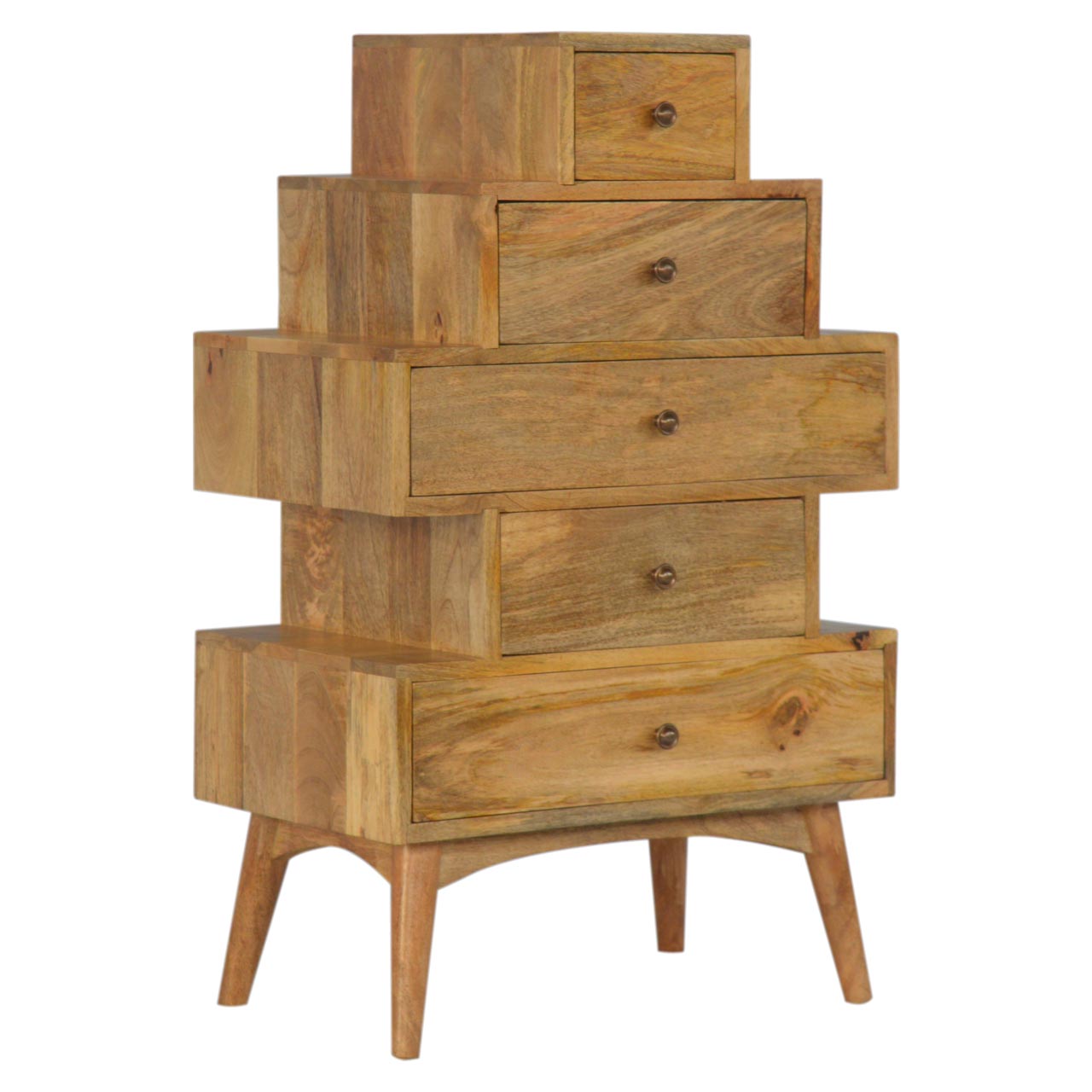 Artisan - Solid Tower Chest Cabinet in Oak-Ish, Wood