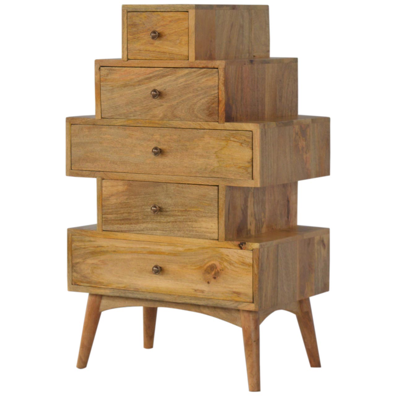 Artisan - Solid Tower Chest Cabinet in Oak-Ish, Wood