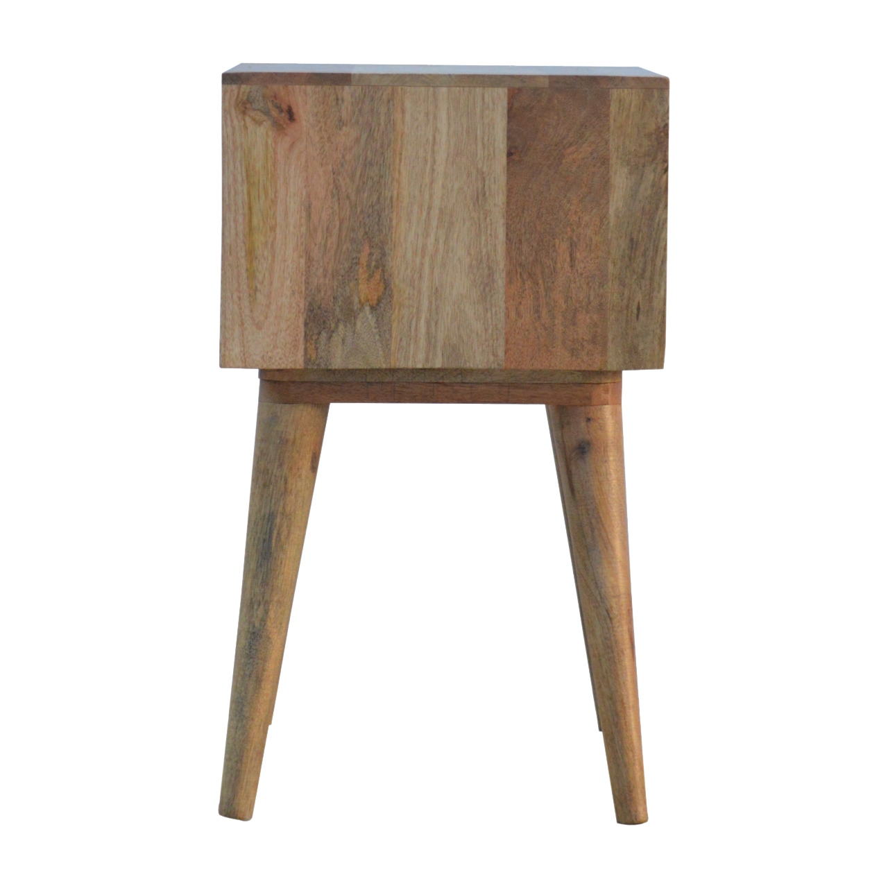 Artisan - Perforated Copper Nightstand with Open Slot in Copper