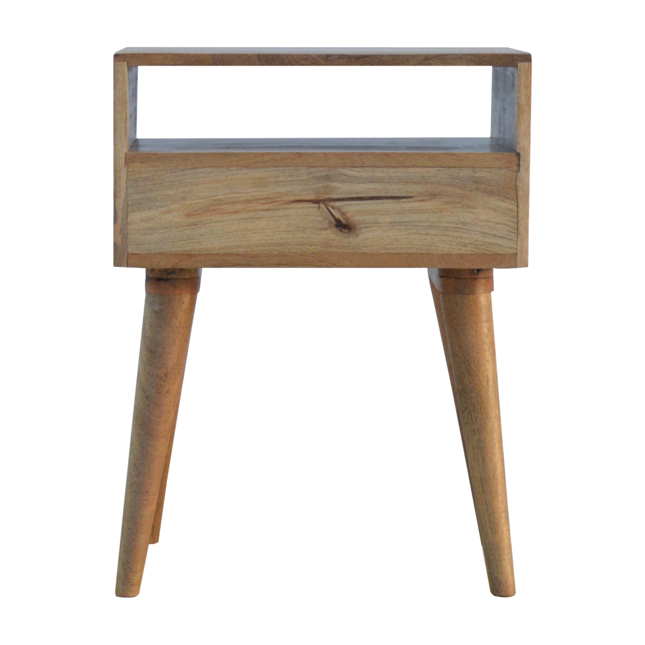 Artisan - Perforated Copper Nightstand with Open Slot in Copper