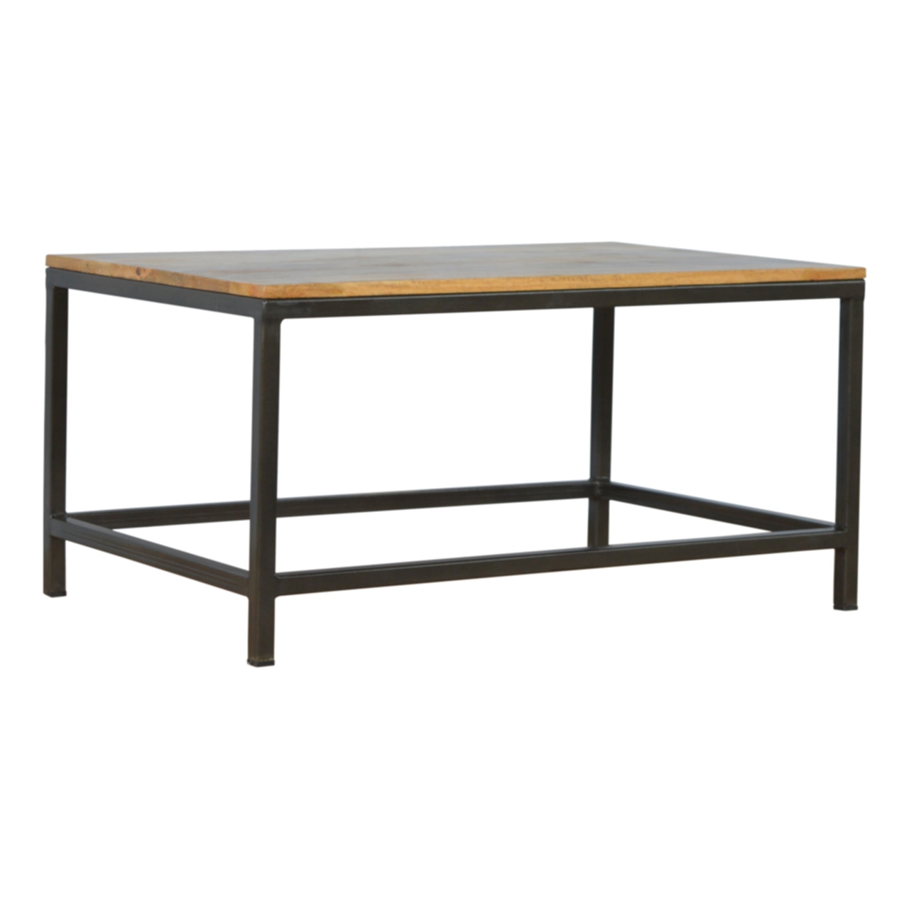 Artisan - Rectangular Coffee Table with Iron Base