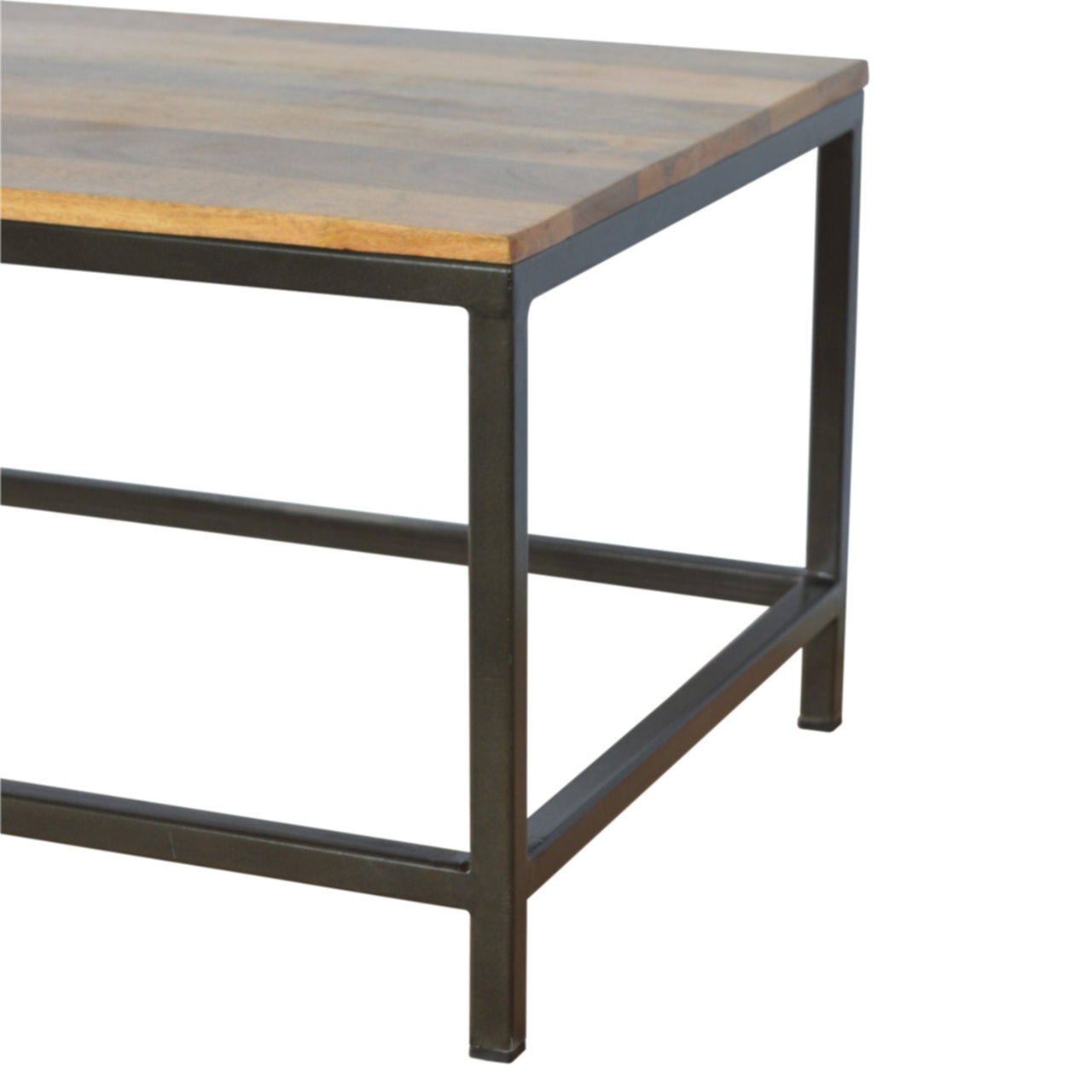 Artisan - Rectangular Coffee Table with Iron Base