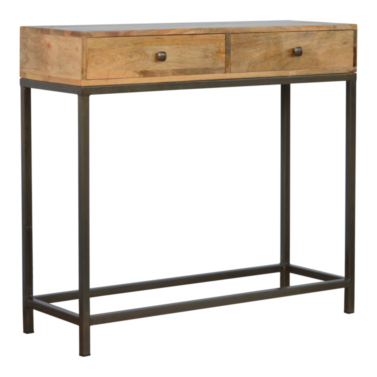 Artisan - Console Table with 2 Drawers in Iron