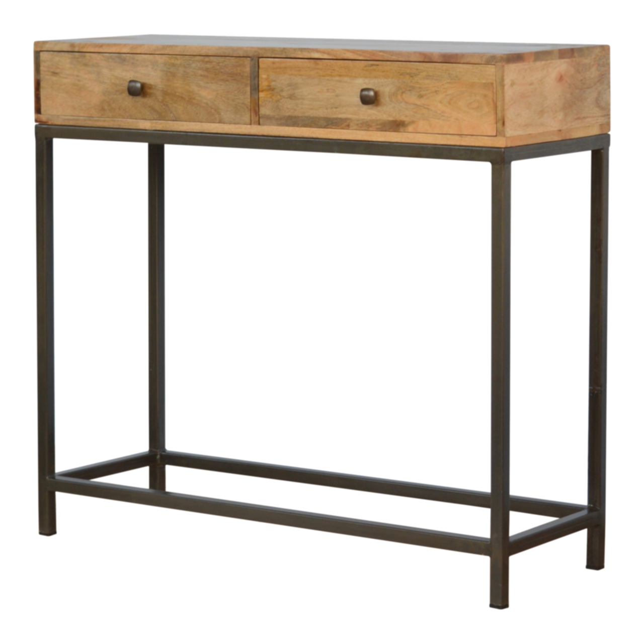 Artisan - Console Table with 2 Drawers in Iron