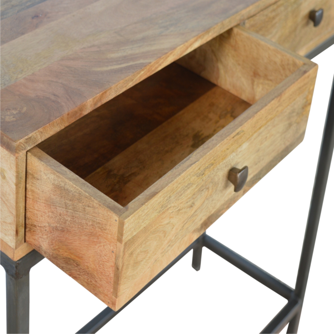 Artisan - Console Table with 2 Drawers in Iron