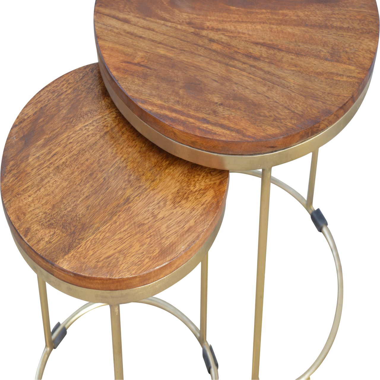 Artisan - Nesting Stool Set of 2 in Gold