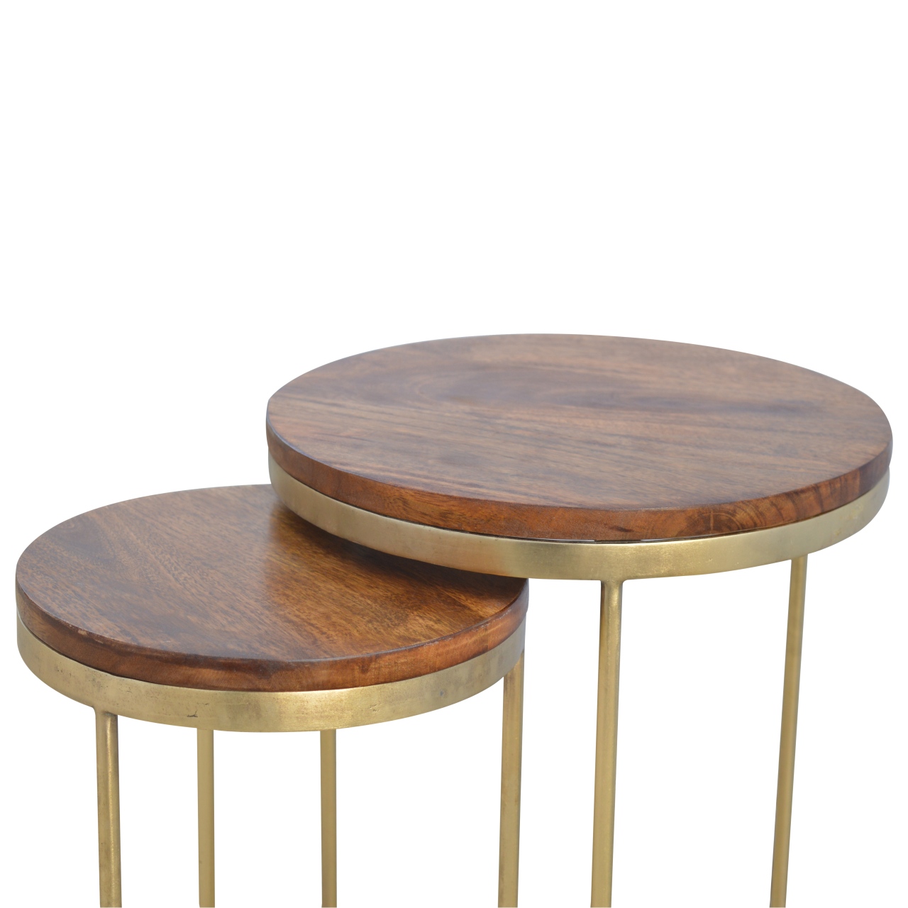 Artisan - Nesting Stool Set of 2 in Gold