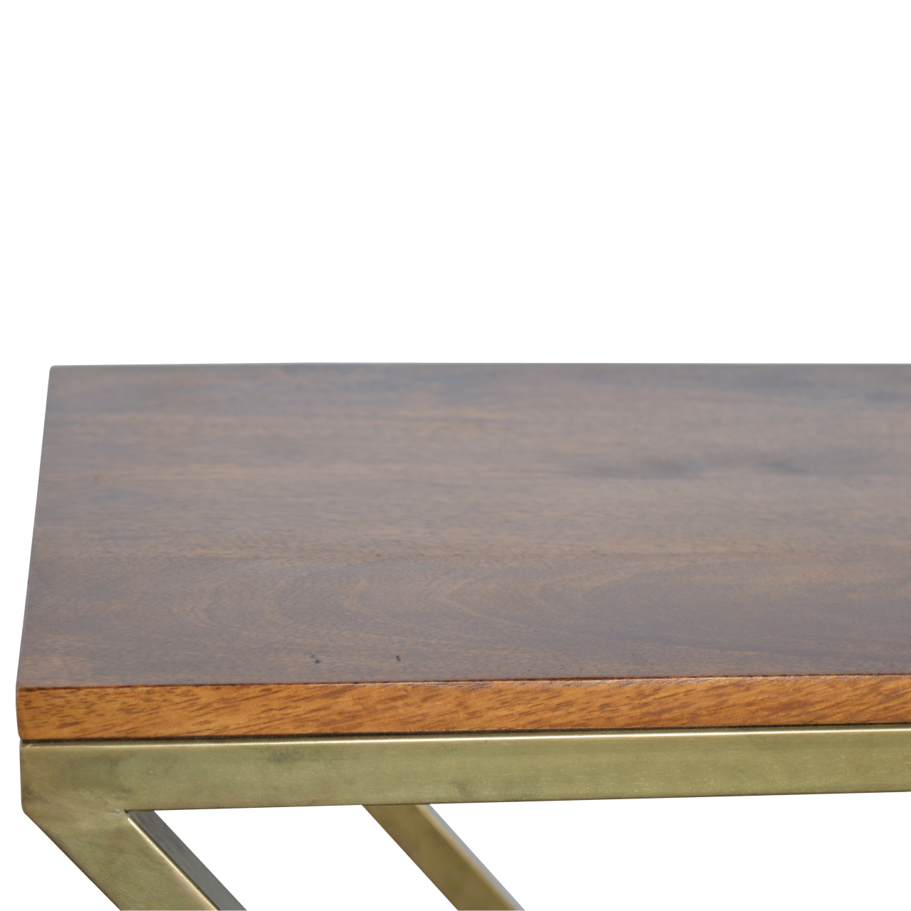 Artisan - Z-Shaped Side Table in Gold