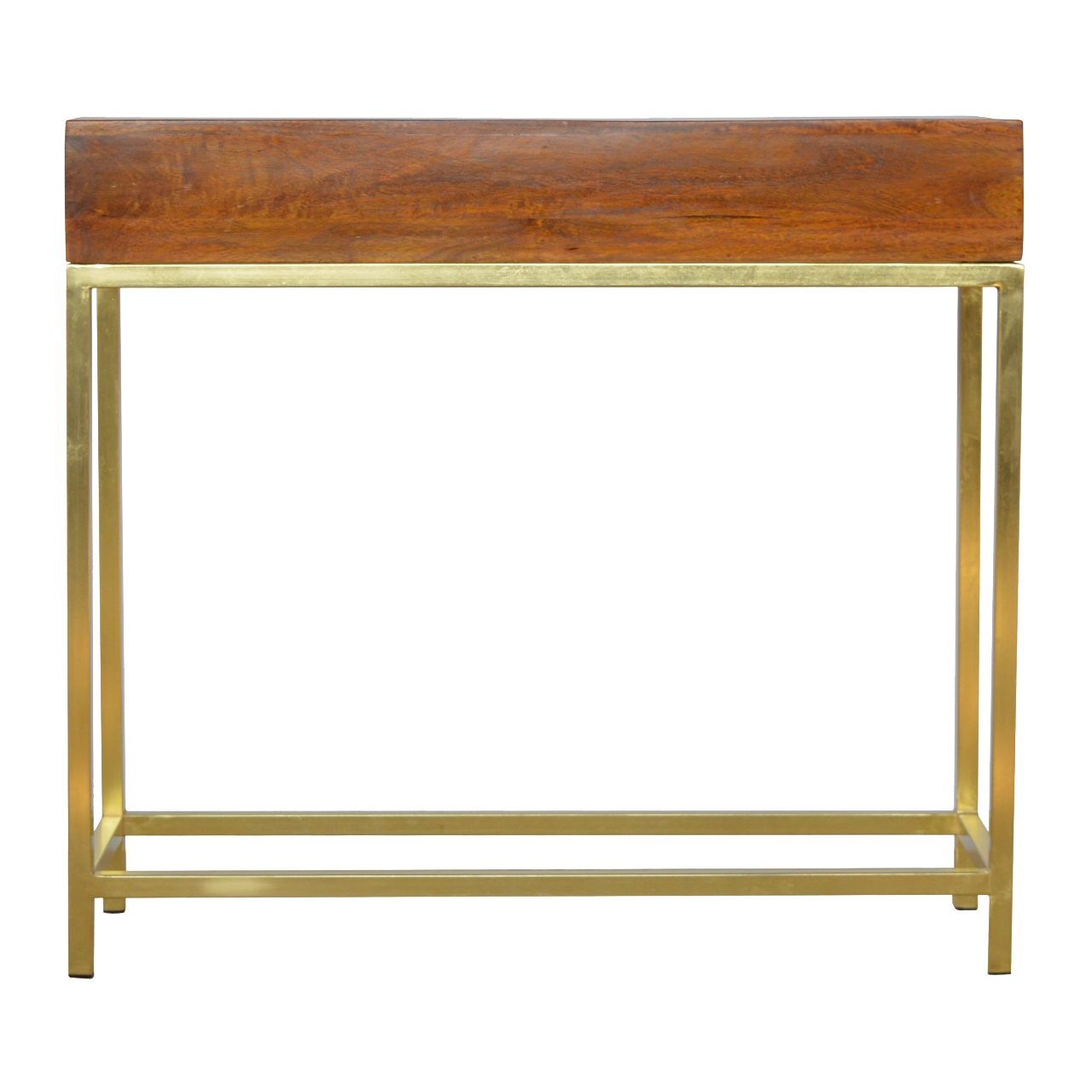 Artisan - Industrial 2 Drawer Console Table with Iron Base