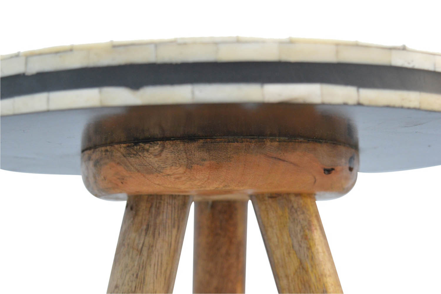 Artisan - Bone Inlay Stool in Tripod