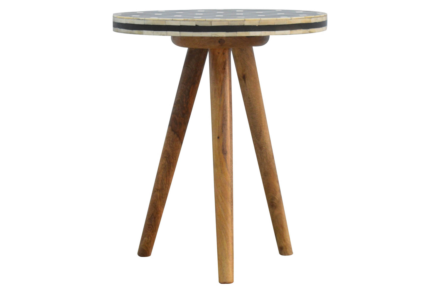 Artisan - Bone Inlay Stool in Tripod