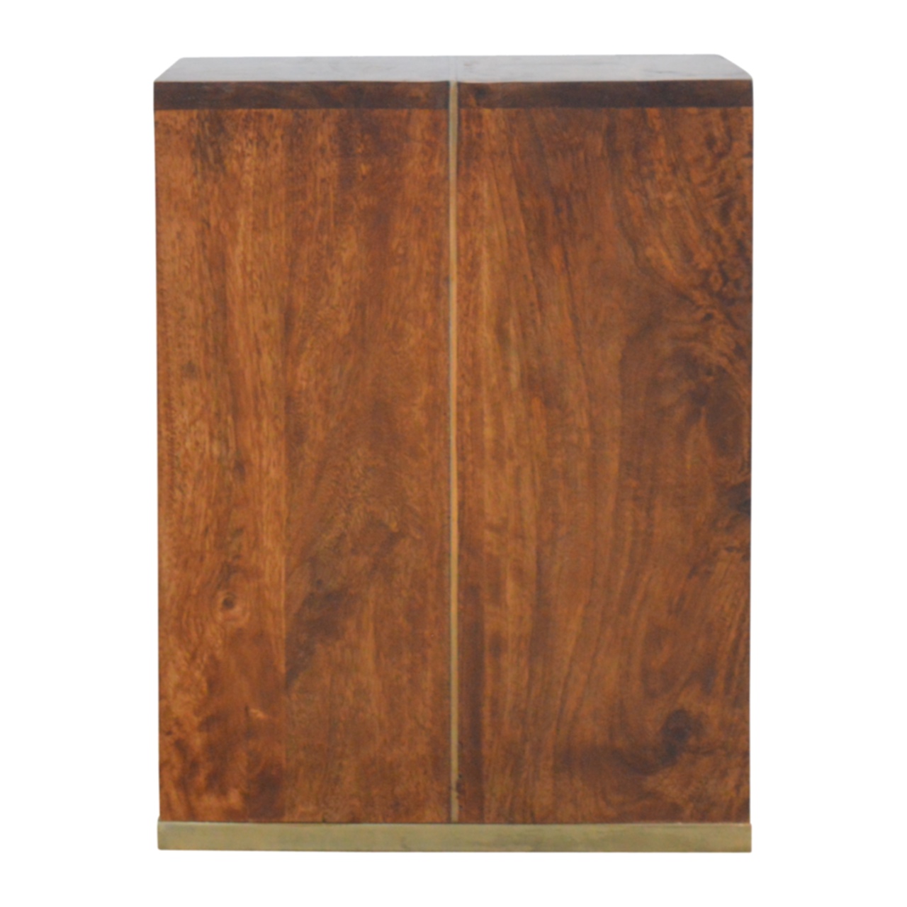 Artisan - End Table with Gold Inlay in Chestnut