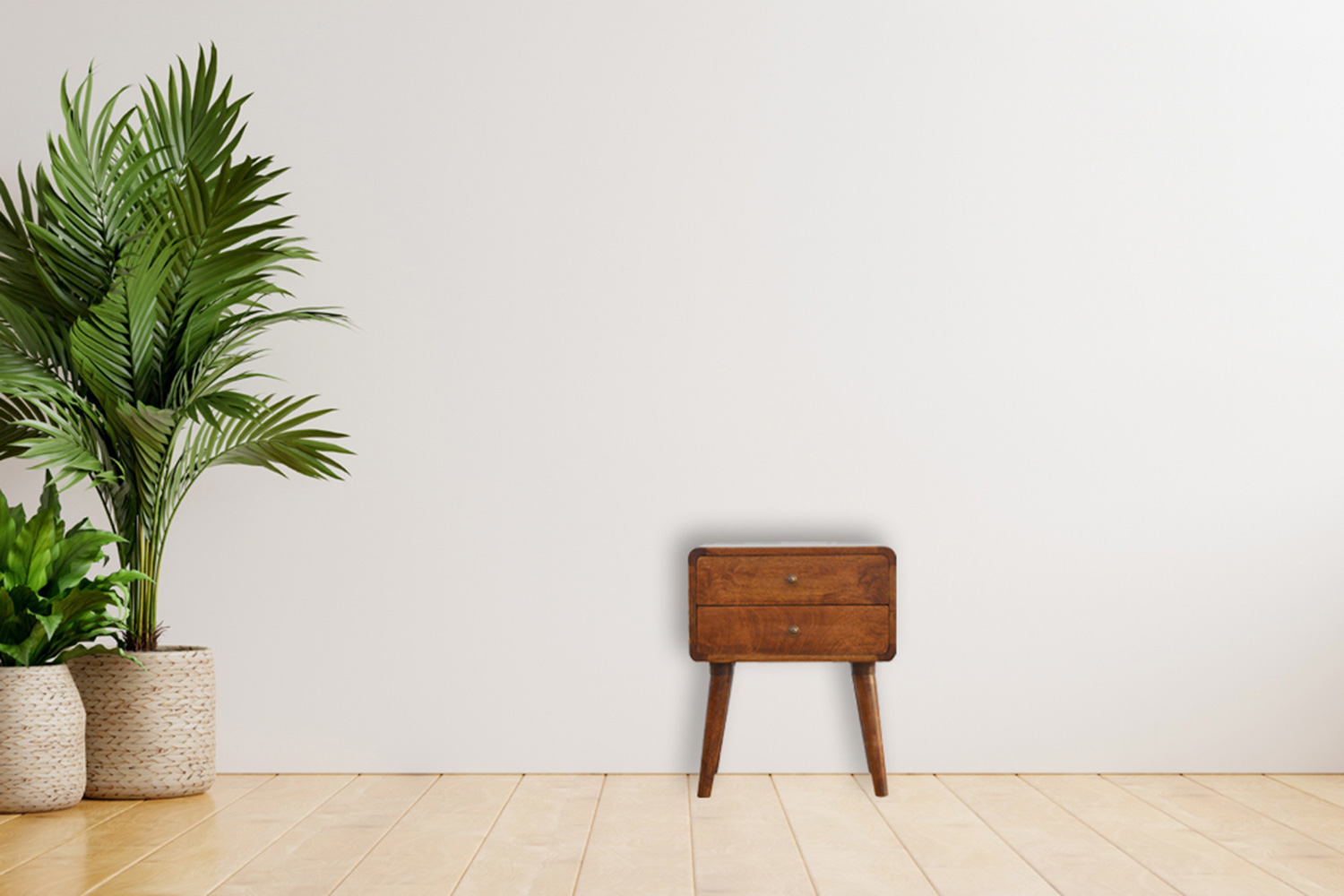 Artisan Curved Bedside - Chestnut