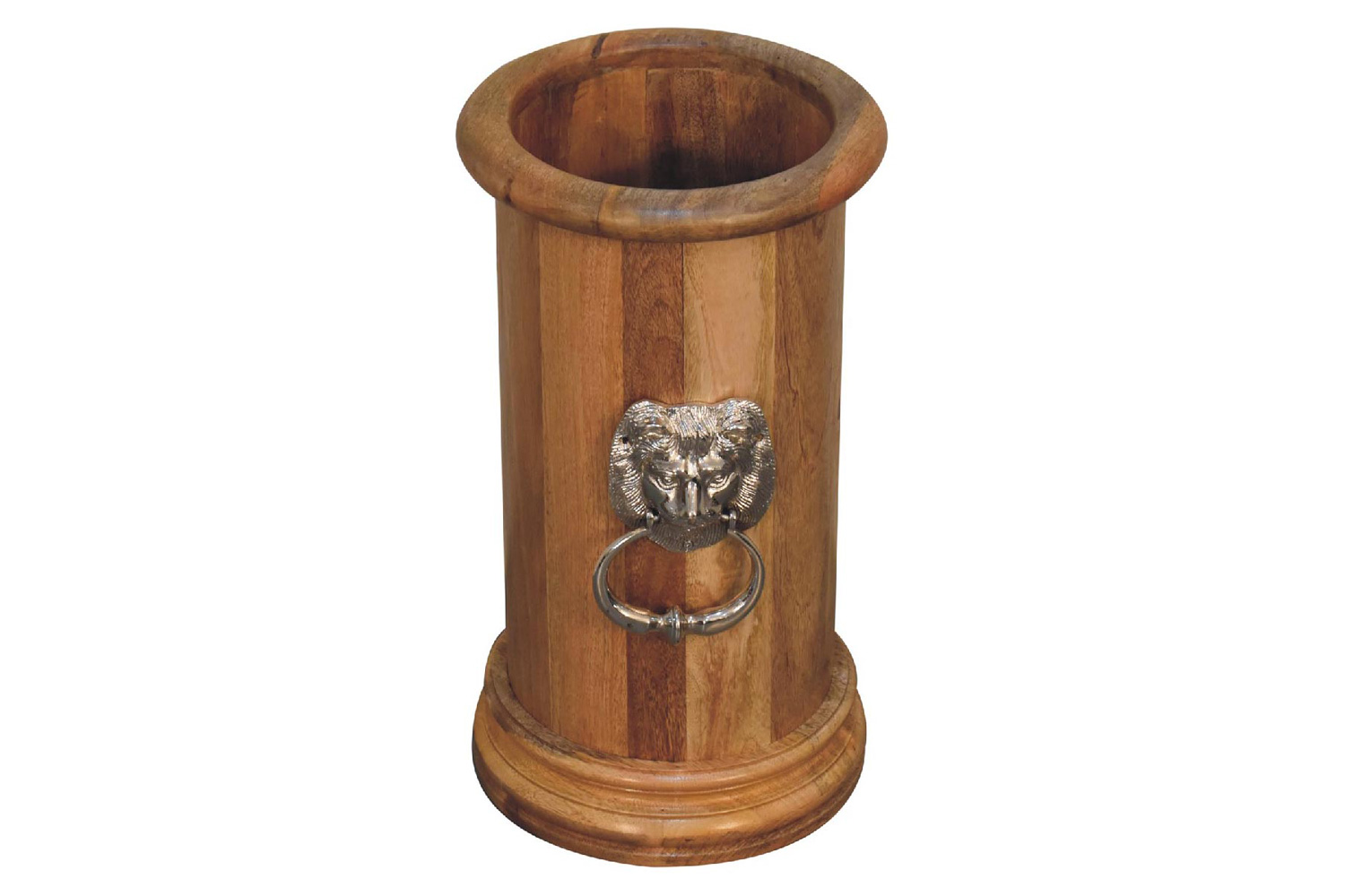 Artisan - Solid Wood Round Umbrella Stand with Knocker