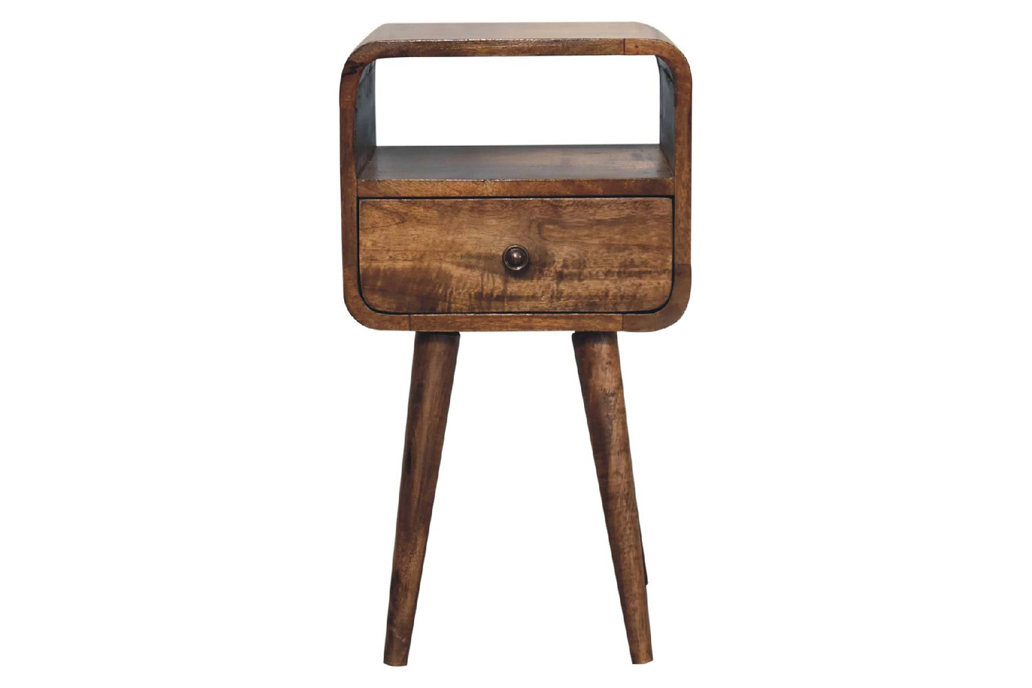 Artisan - Curved Open Slot Mini Bedside