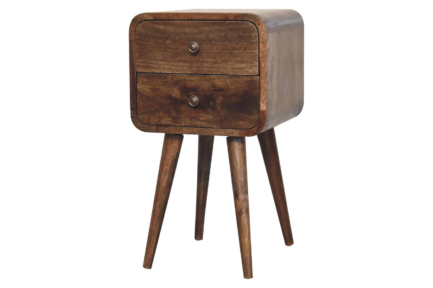 Artisan Curved Mini Bedside - Gray Washed