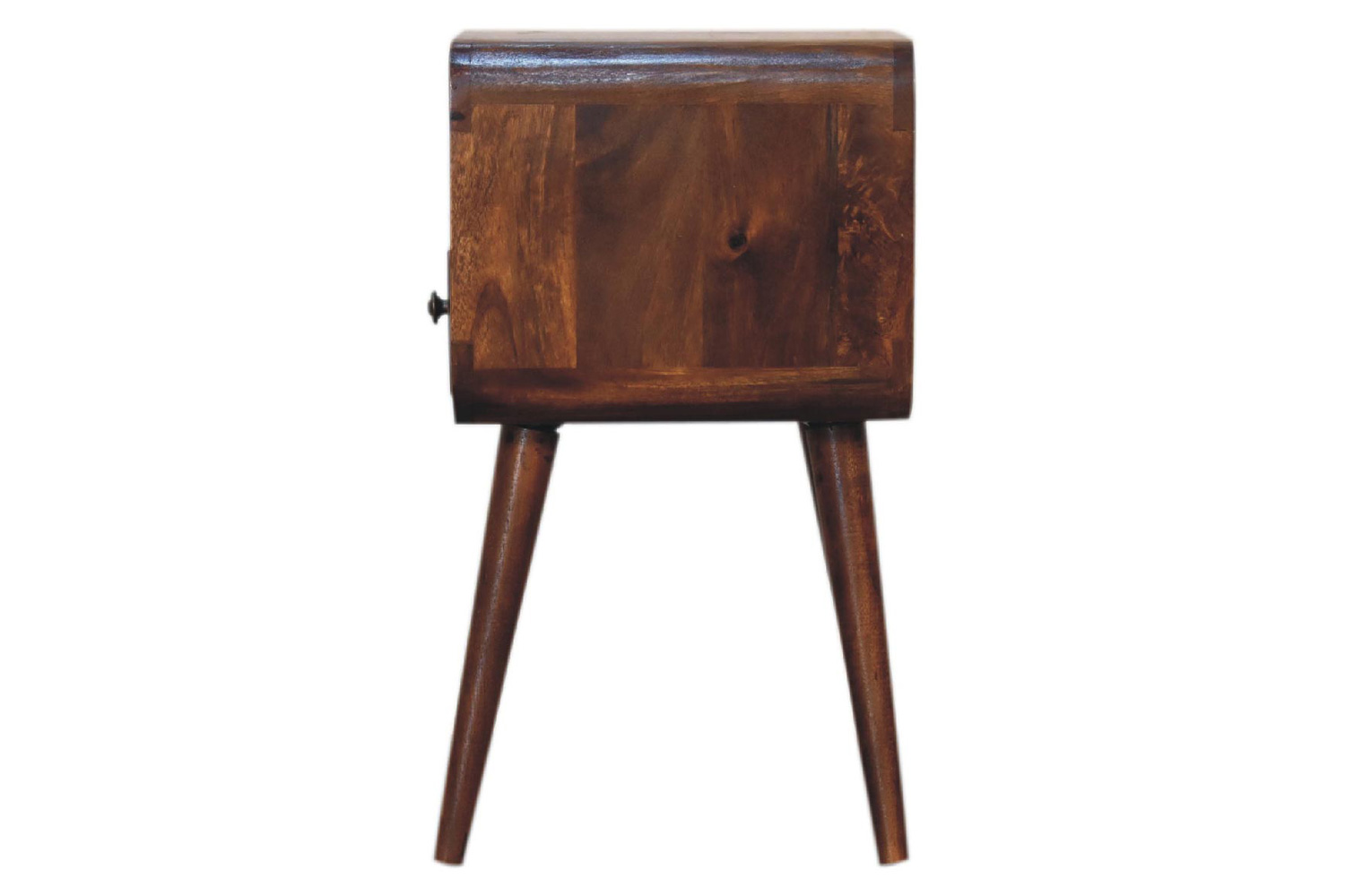 Artisan Curved Open Slot Mini Bedside - Chestnut