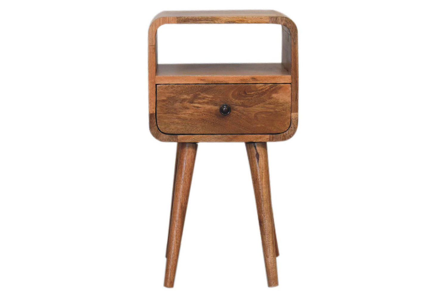 Artisan - Curved Open Slot Mini Bedside