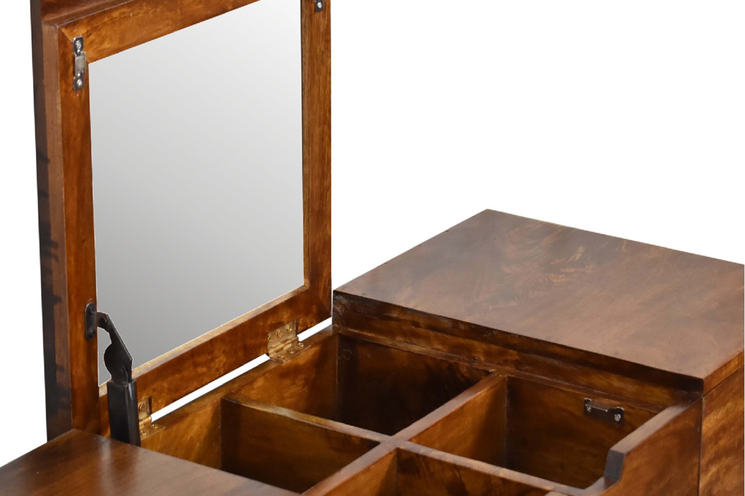 Artisan - Dressing Table with Foldable Mirror in Chestnut