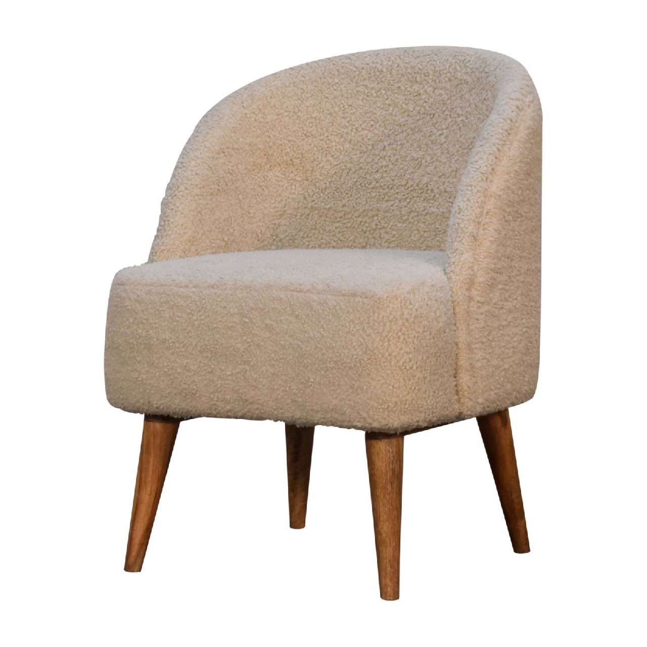 Artisan - Tub Chair in Cream, Boucle