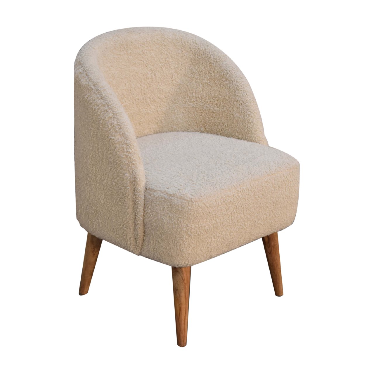 Artisan - Tub Chair in Cream, Boucle