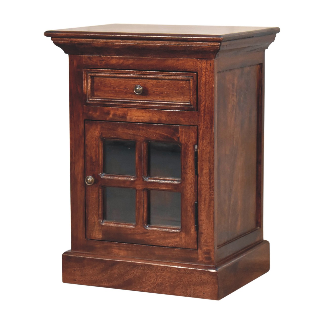 Artisan - Nightstand with Glazed Door in Cherry