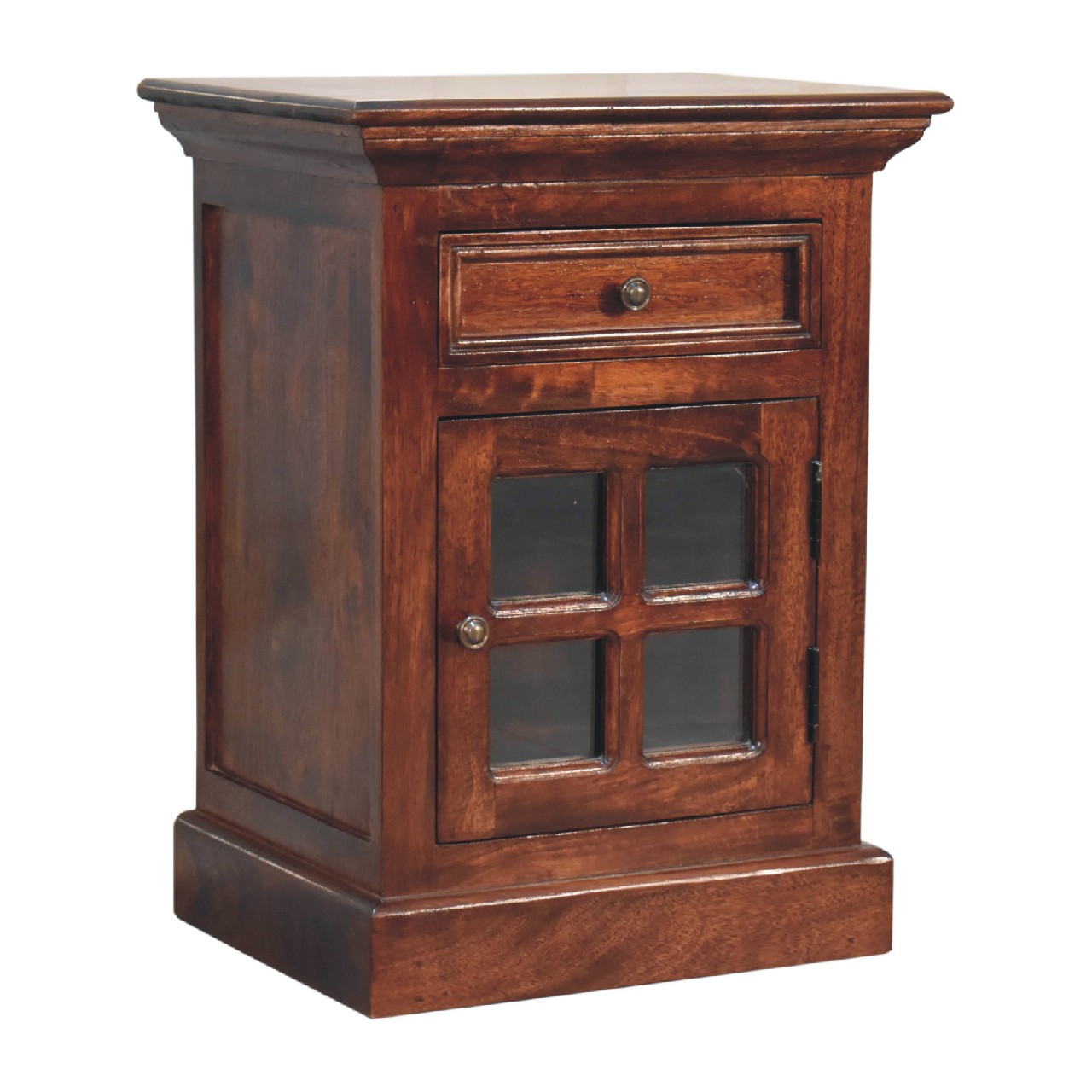 Artisan - Nightstand with Glazed Door in Cherry