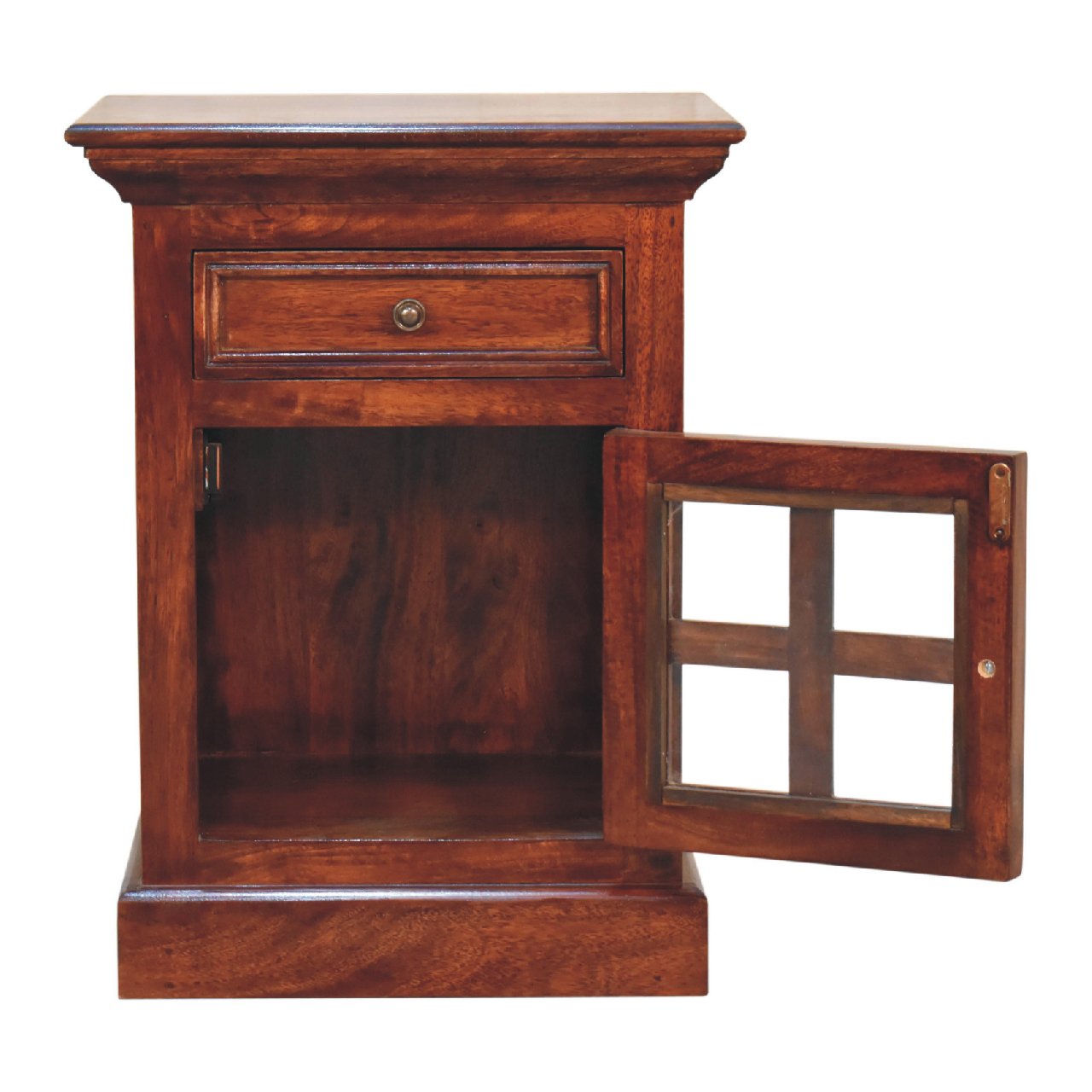 Artisan - Nightstand with Glazed Door in Cherry