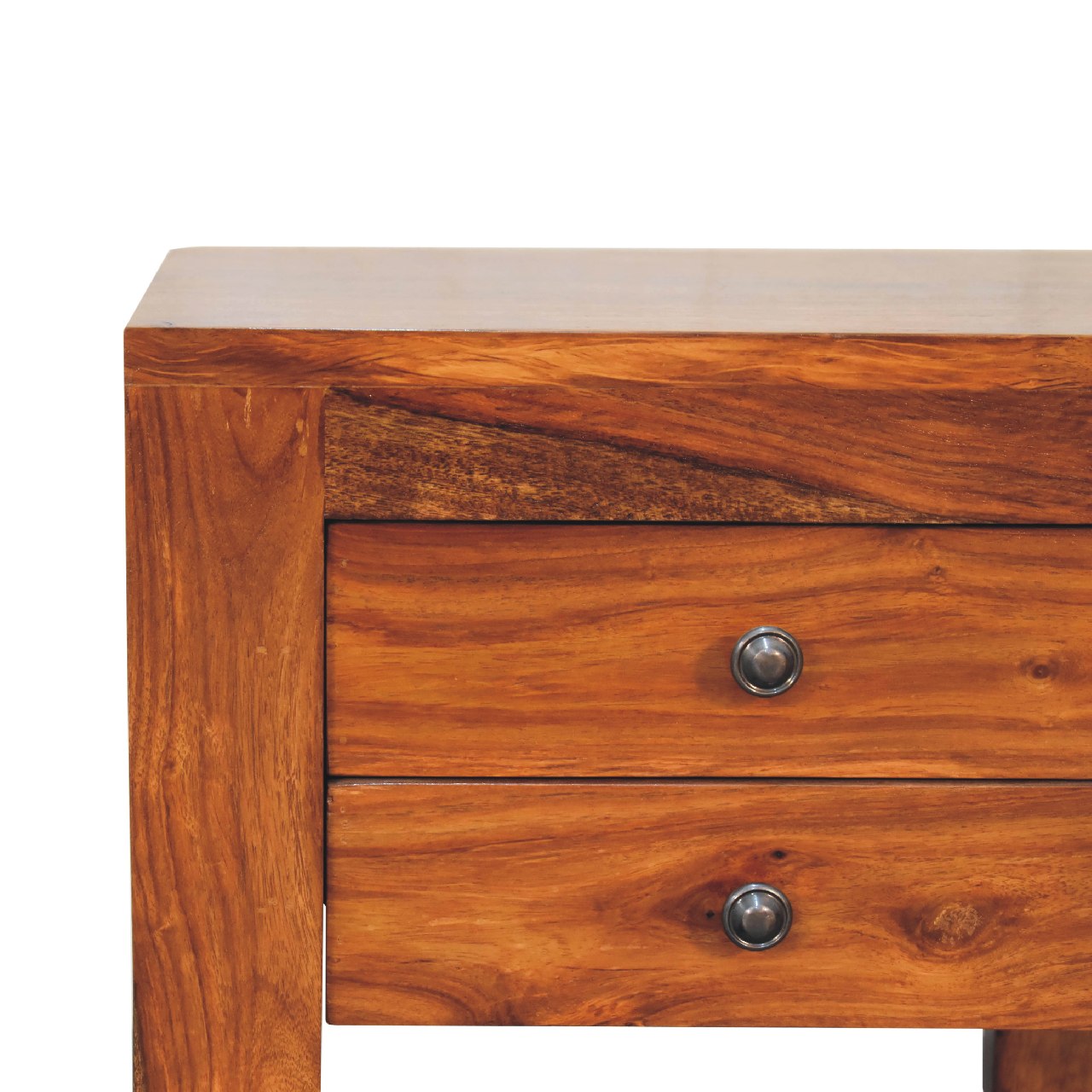 Artisan - U-Square Nightstand in Honey