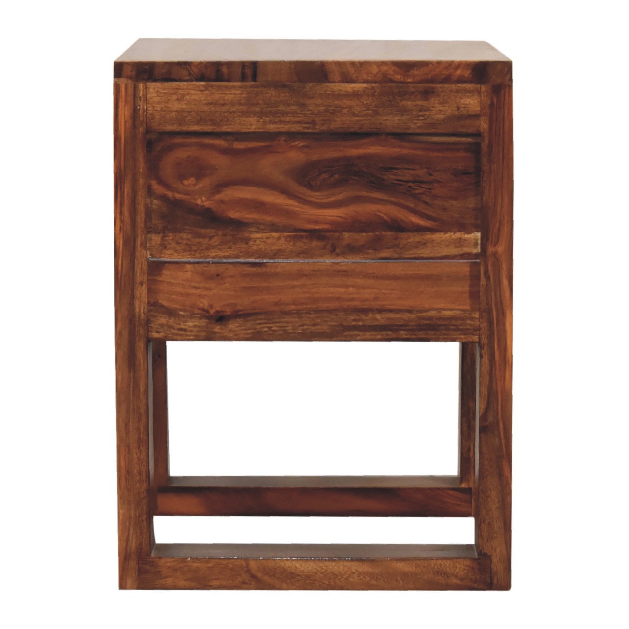 Artisan - U-Square Nightstand in Honey