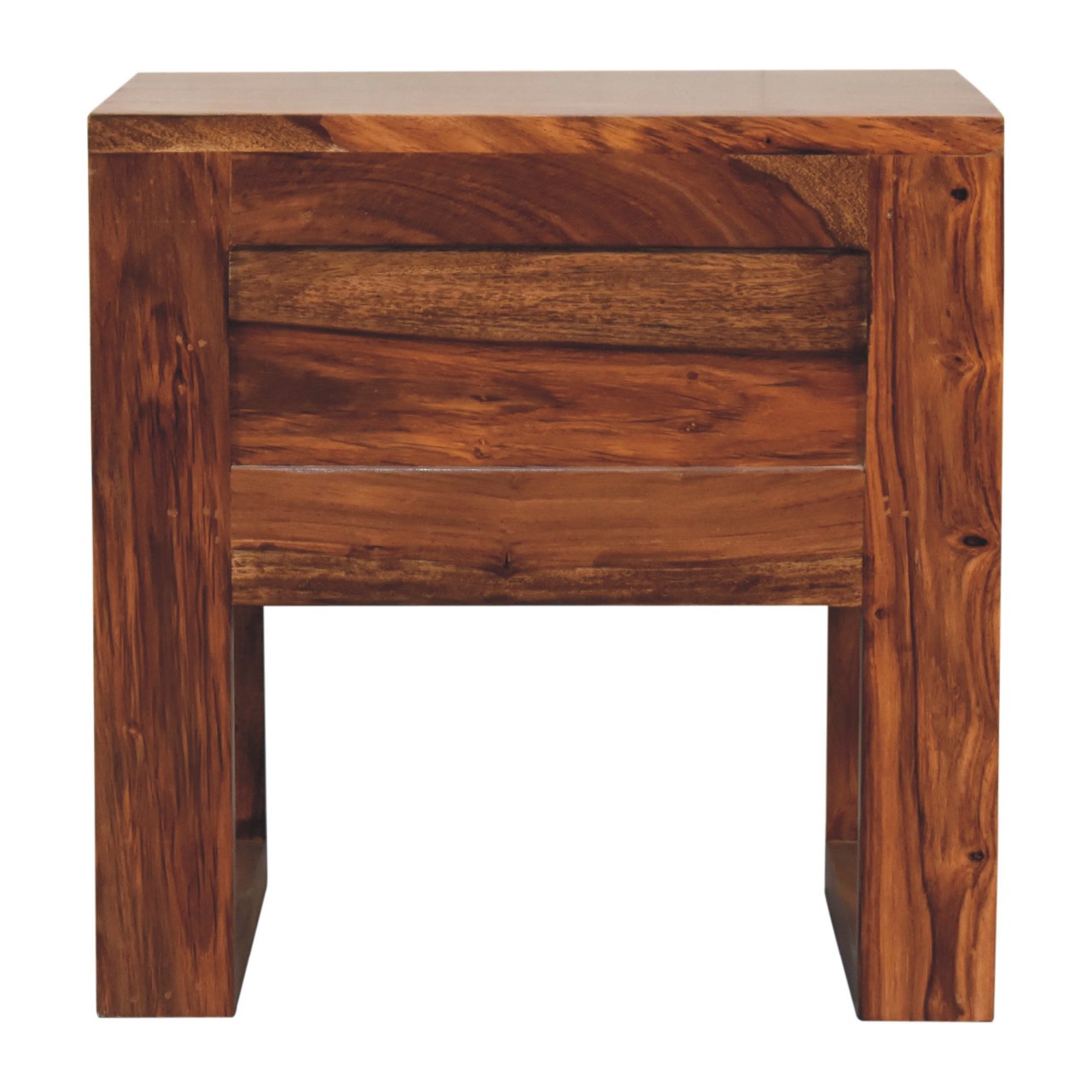 Artisan - U-Square Nightstand in Honey