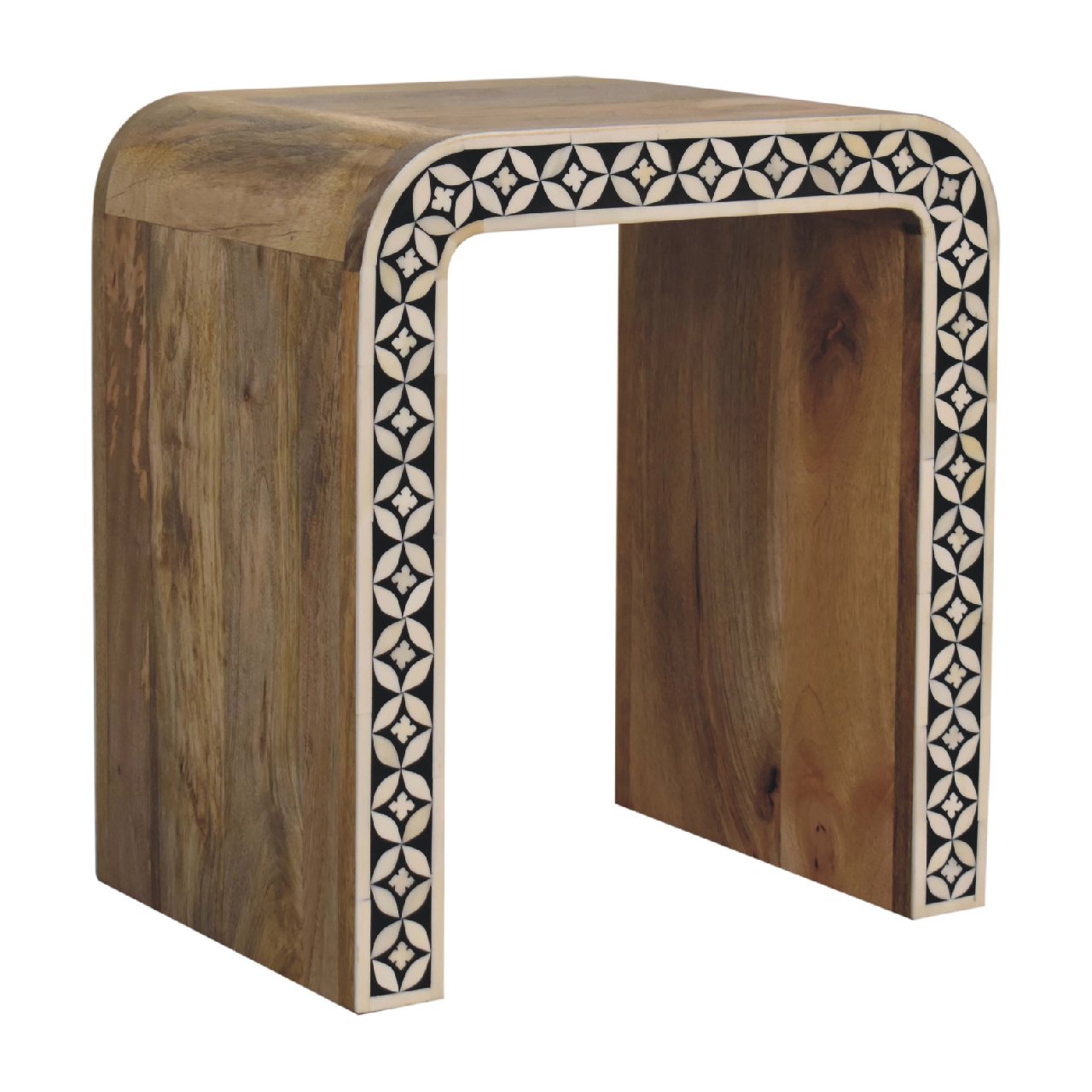 Artisan - Edessa Bone Inlay End Table in Oak-Ish