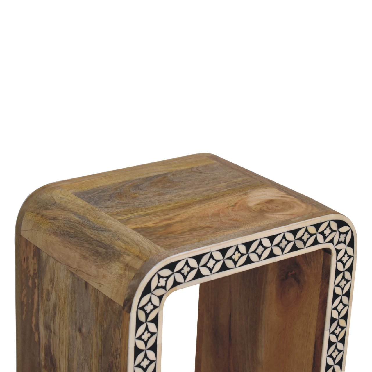 Artisan - Edessa Bone Inlay End Table in Oak-Ish